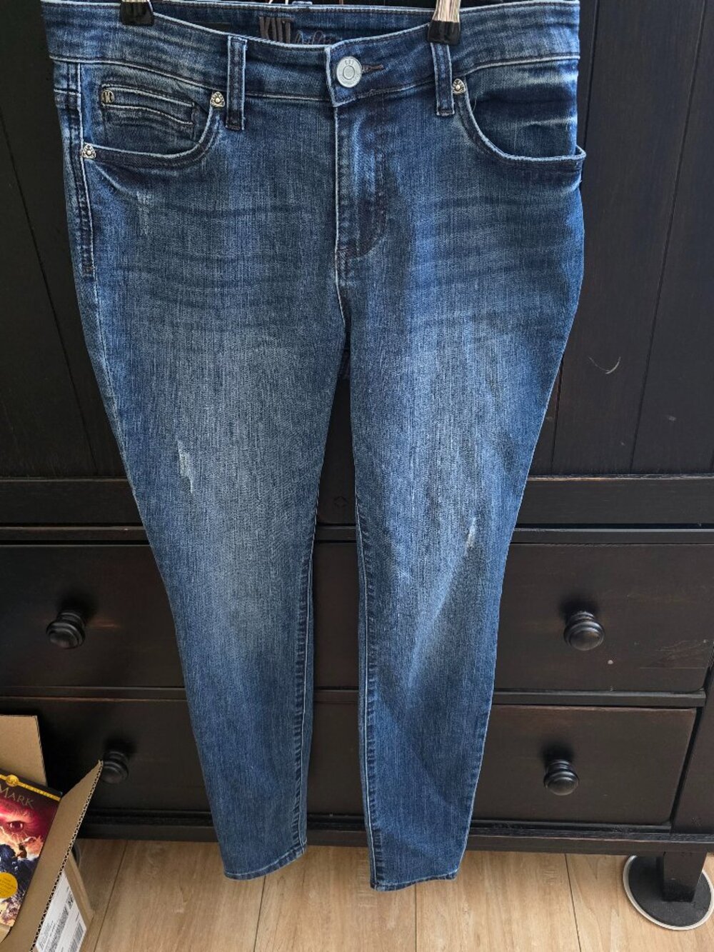Kut From The Kloth Jeans Womens 6 Blue Viv Toothpick Skinny Dark Wash Size 6